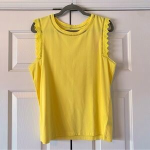 NWT Lilly Pulitzer St. Tropez Yellow Agee Top, L